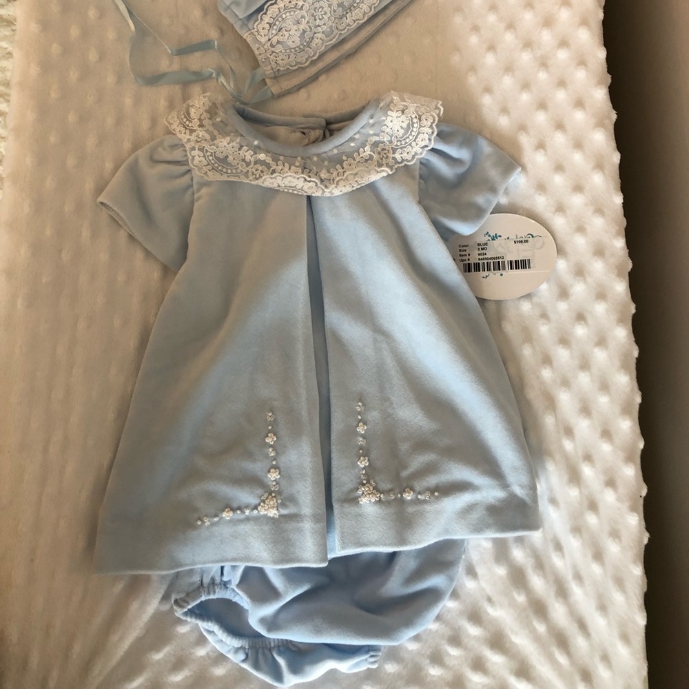 Luli and me velvet baby dress